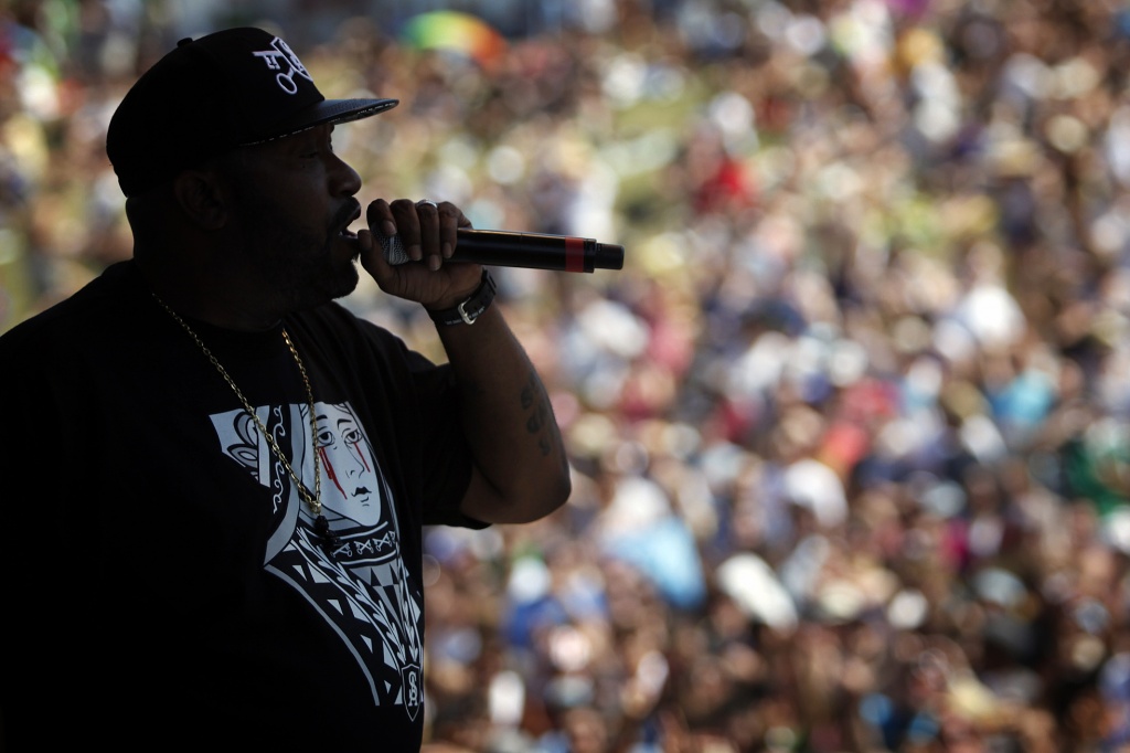 Bun B performs his song 'Crush City' 