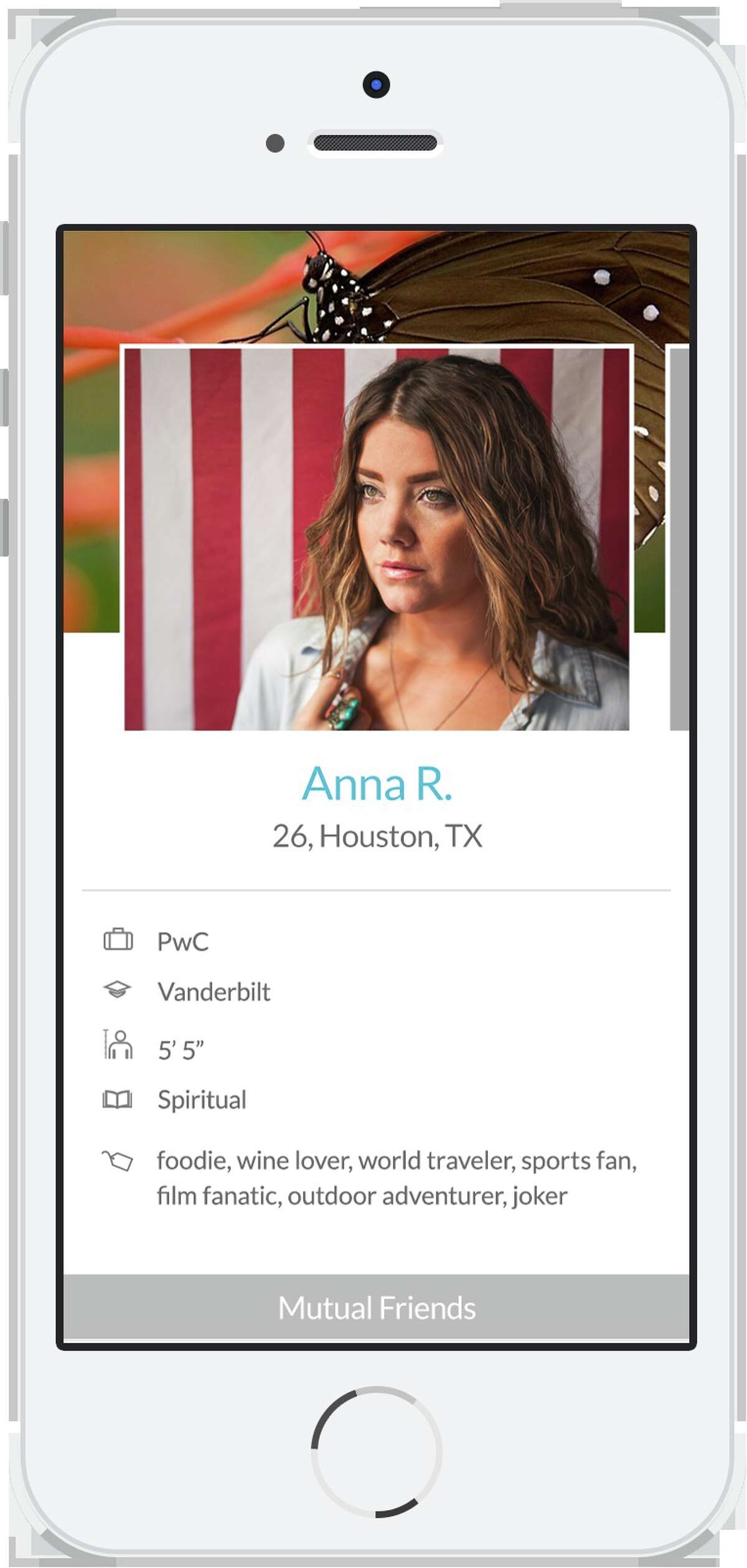 The dating app Hinge allows users to see how many Facebook friends they have in common.