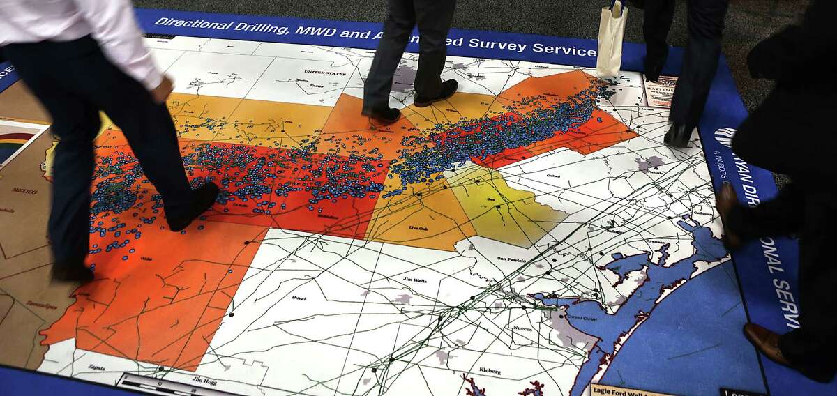 Workers from the oil and gas industry find it doesn't take long to walk across the Eagle Ford Shale, at least when it's reduced to map size. Hart Energy's DUG Eagle Ford Conference in San Antonio wrapped up Wednesday.