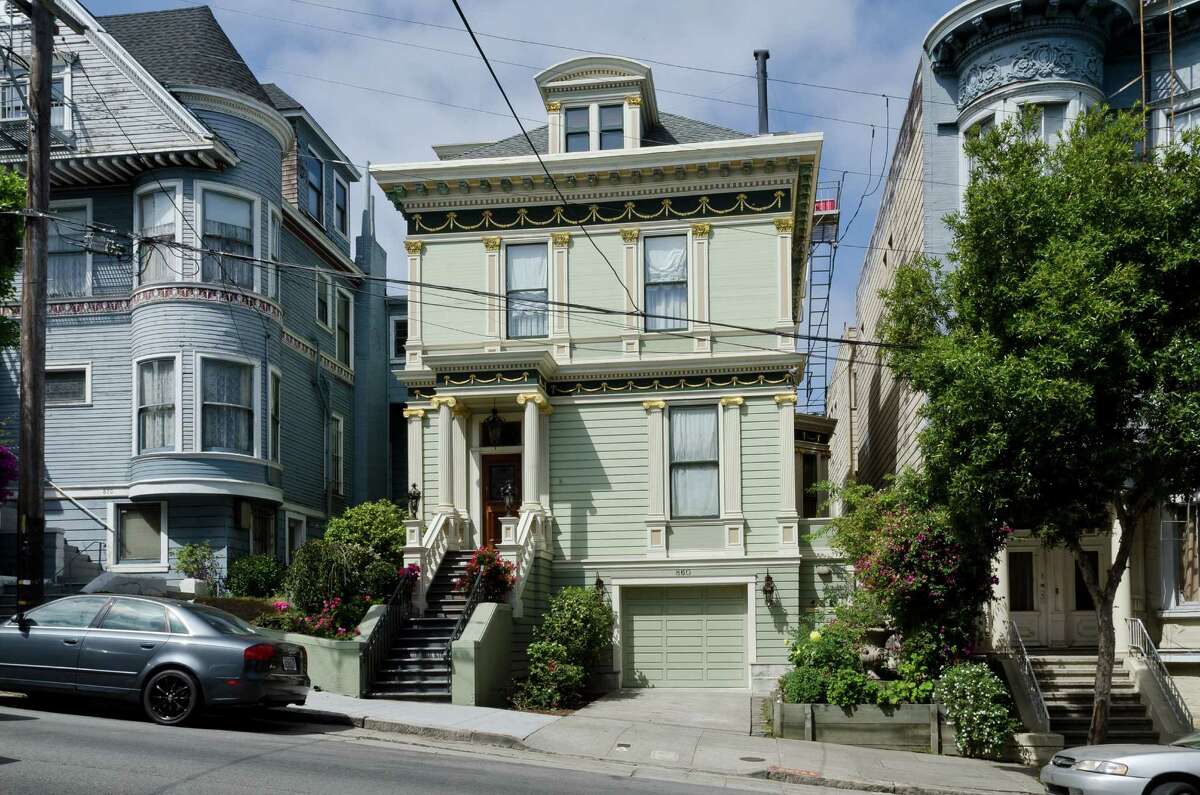 The light-filled six-bedroom Victorian is located in San Francisco’s Alamo Square.