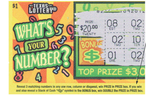 Texas Lottery crashes through a barrier: The first scratch-off in
