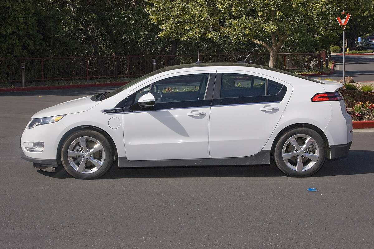 Photos of Fred Krock and his 2012 Chevrolet Volt. Photographed on May 9, 2014 at the Rossmoor Community in Walnut Creek, CA.