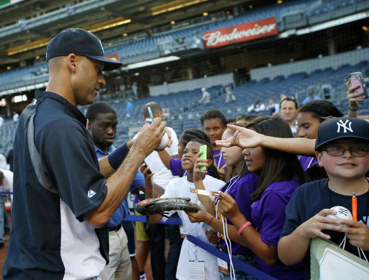 The Astros are selling Derek Jeter apparel at their team store
