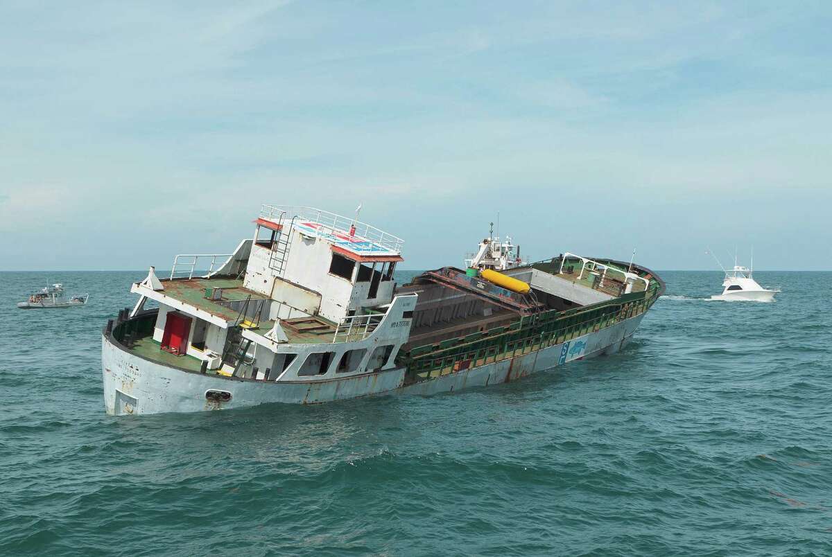 Cargo vessel sunk in Gulf of Mexico to expand Texas reef