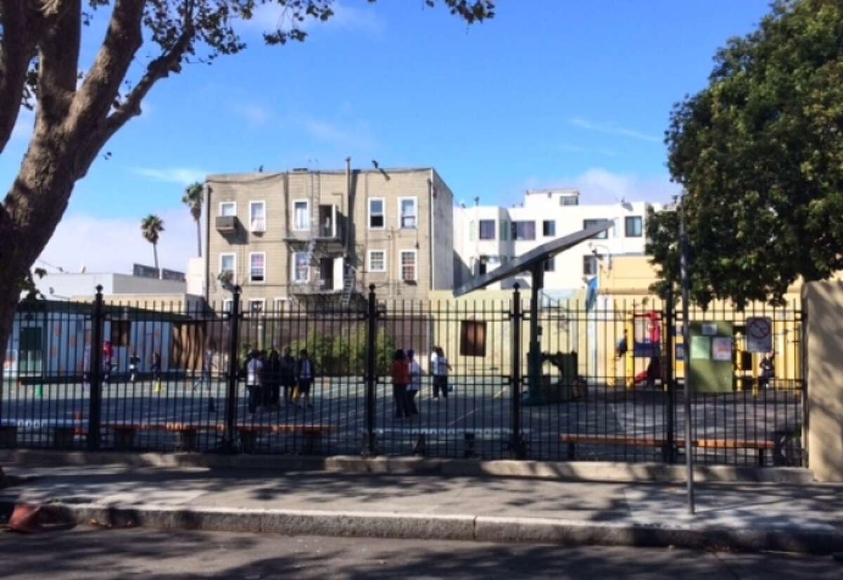 An S.F. developer is proposing to raise the Marshall Elementary School playground 15 feet to keep it out of the shade of a nearby condo project.
