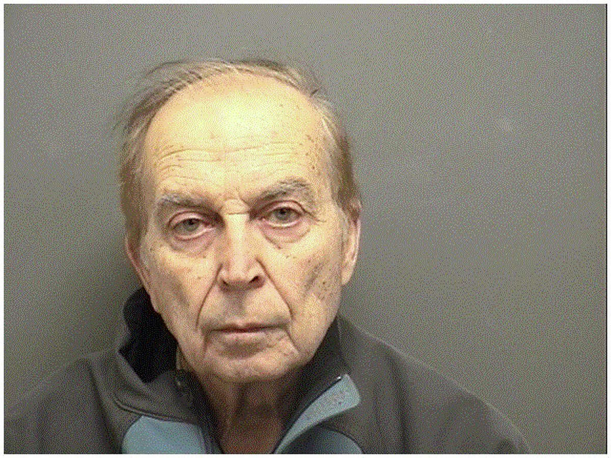 Robert George, 74, was arrested for allegedly hitting and kicking his 73-year-old wife in March.