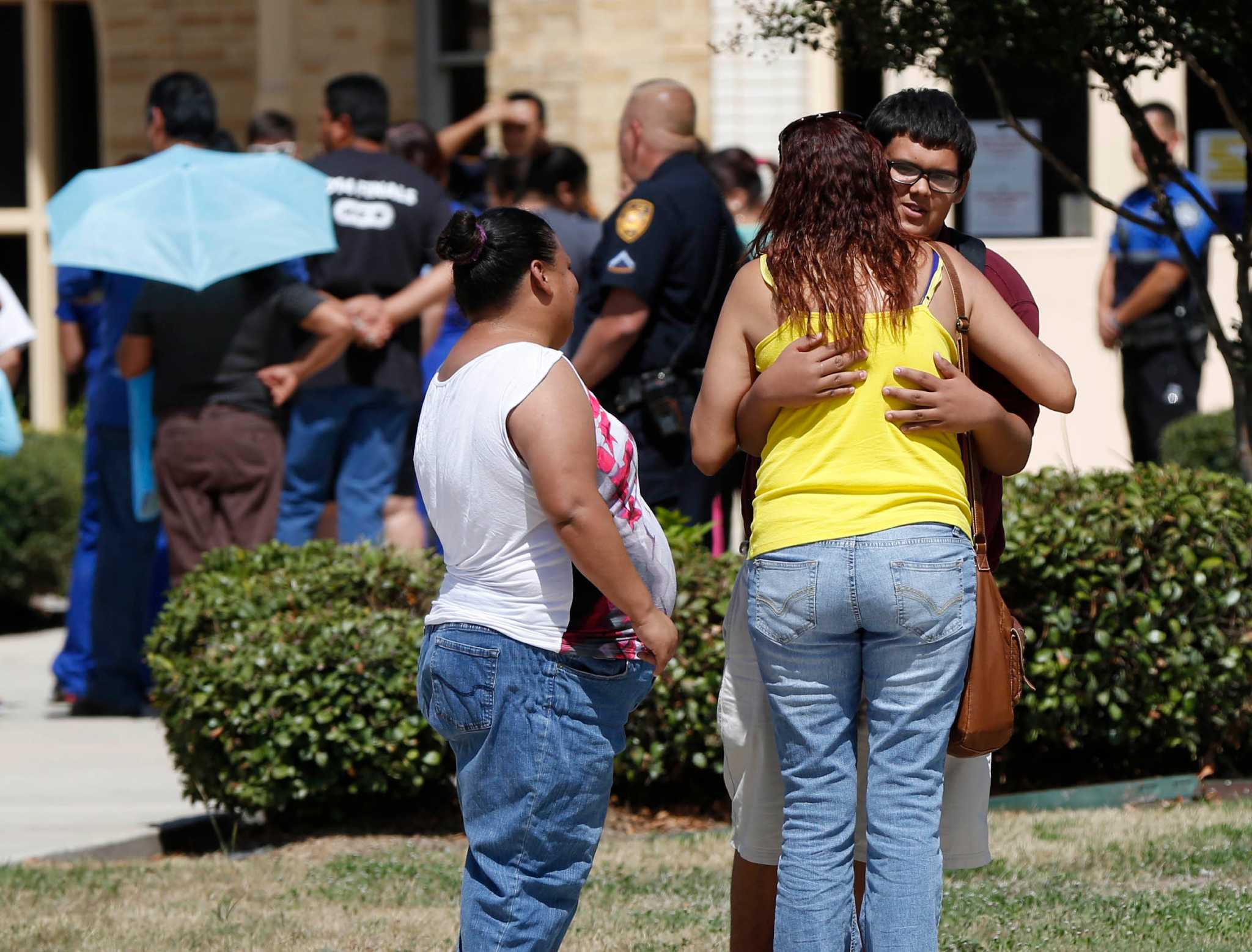 Middle school placed on lockdown after gun fired in classroom near ...