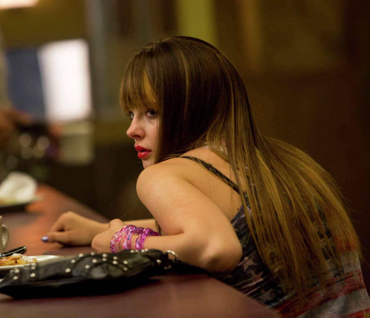 Teri (Chloë Grace Moretz) is a girl forced into prostitution, and in need of rescue, in “The Equalizer.”