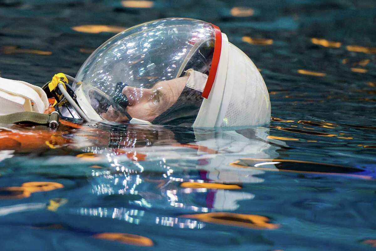 NASA astronaut Stan Love at the Neutral Buoyancy Lab at Johnson Space Center, in 2014. 