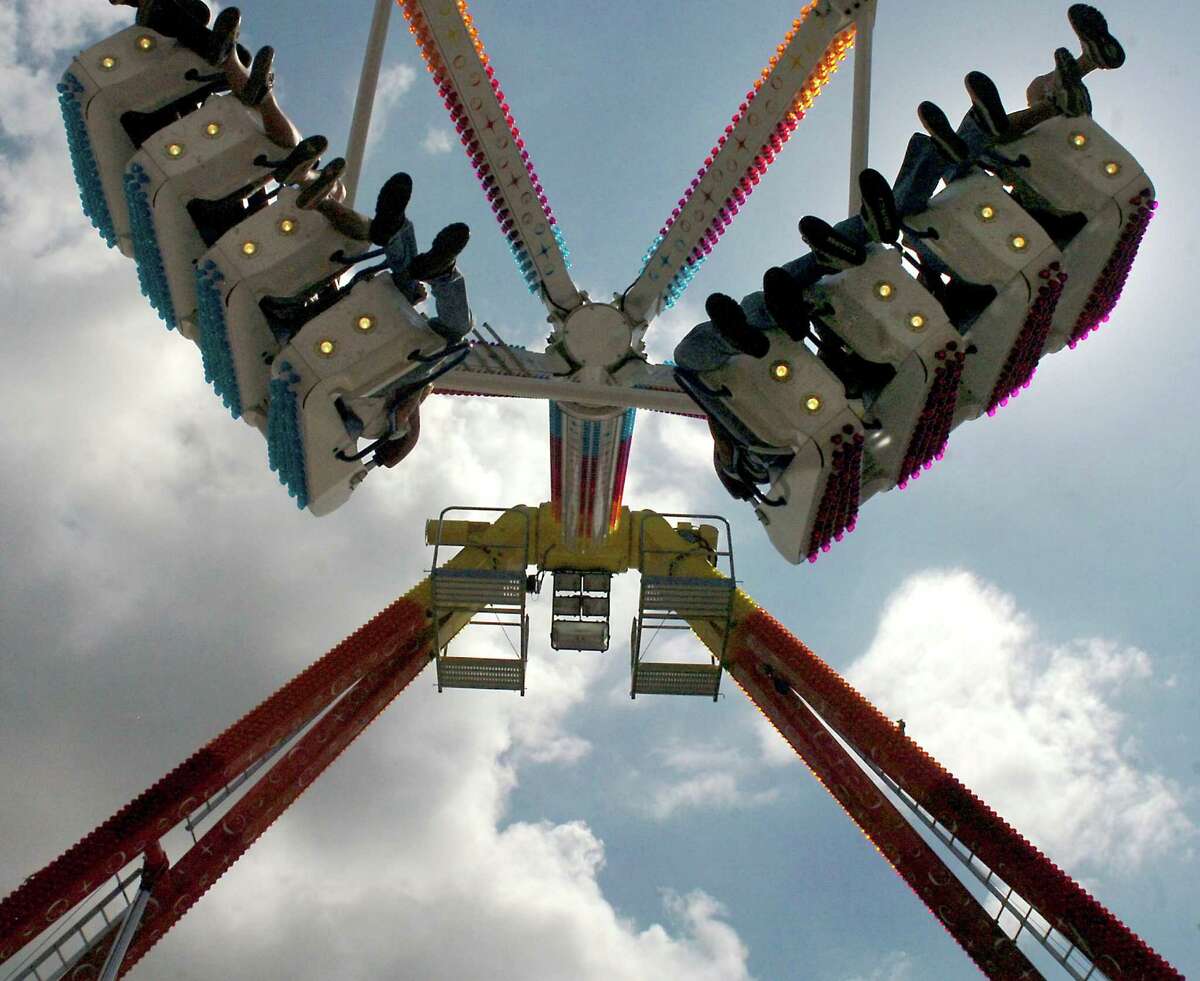 The Freakout takes fairgoers on a wild ride at the 2007 Texas Rice Festival in Winnie. Enterprise file photo
