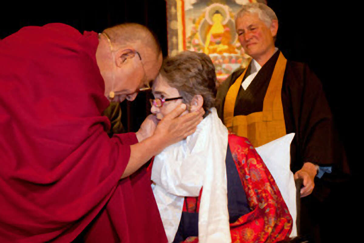 Dammann was honored by the Dalai Lama in 2009 for her work with AIDS patients at Laguna Honda Hospital.
