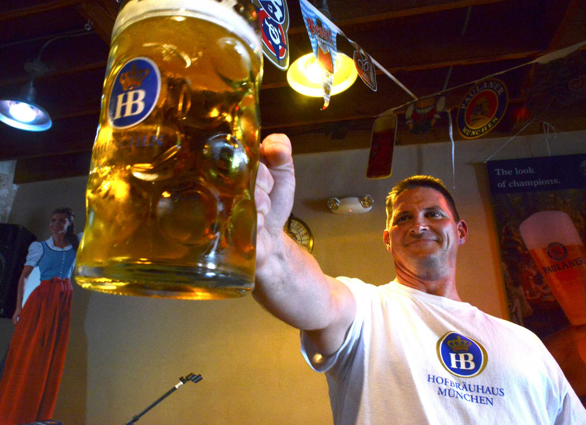 Hoisting one for Oktoberfest