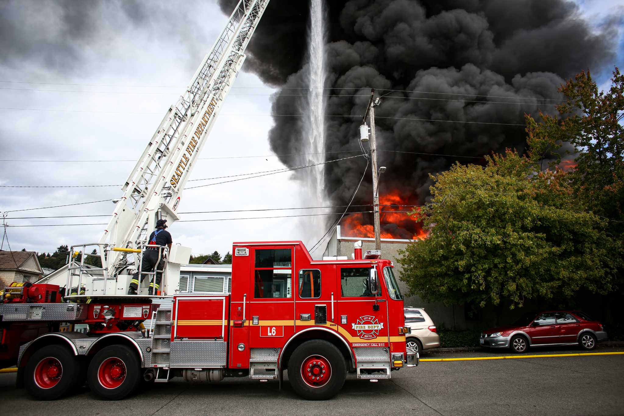 Two-alarm fire at factory in heart of Fremont