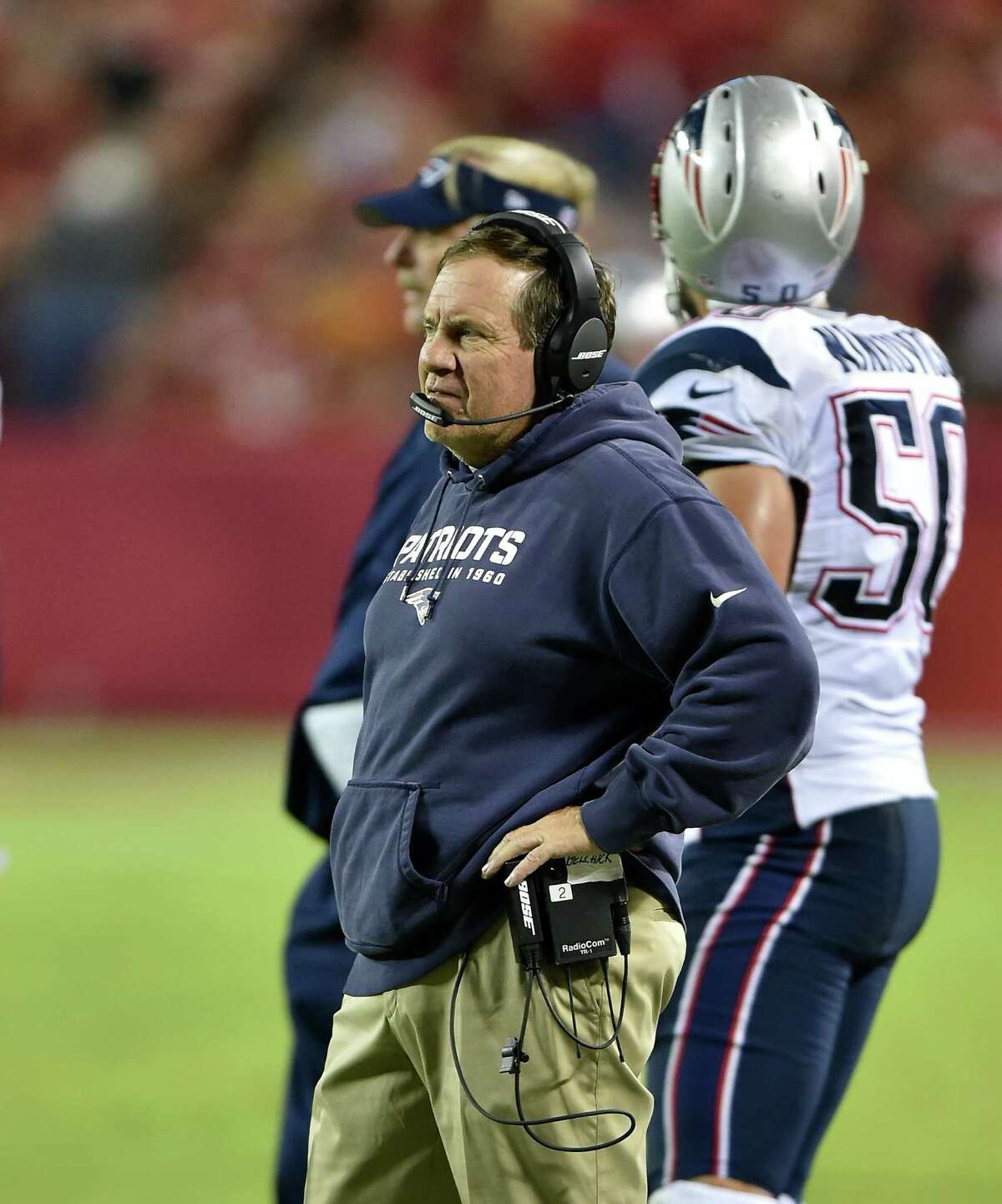 On the Sidelines of the Patriots Final Game of the Season