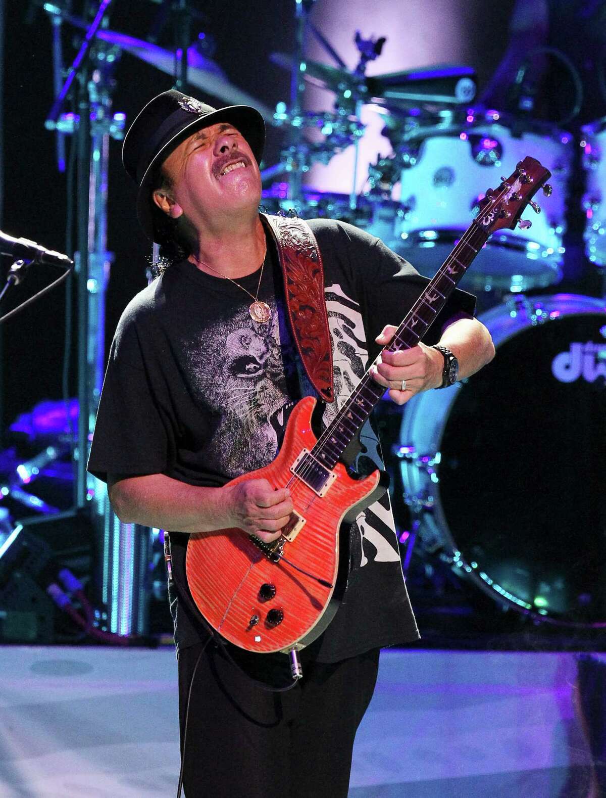 Santana performs at the Tobin Center