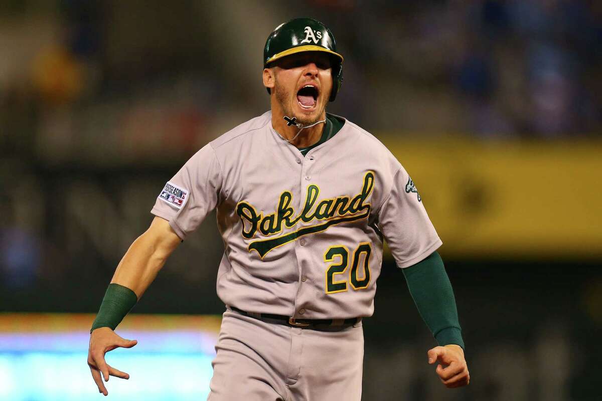A's Josh Donaldson shows father what he missed