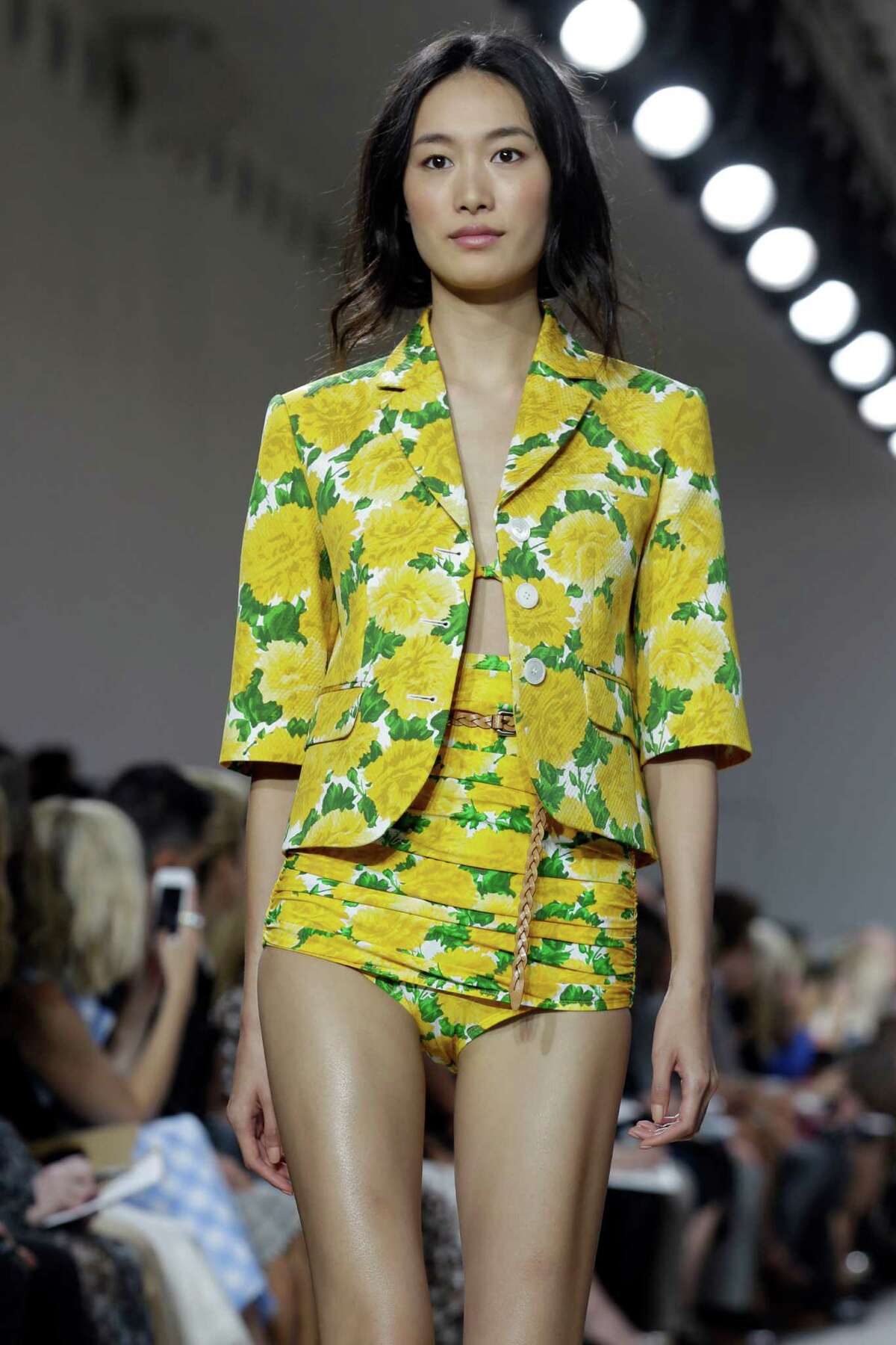 Michael Kors’ spring 2015 collection, modeled during Fashion Week in New York, had a 1950s feel.