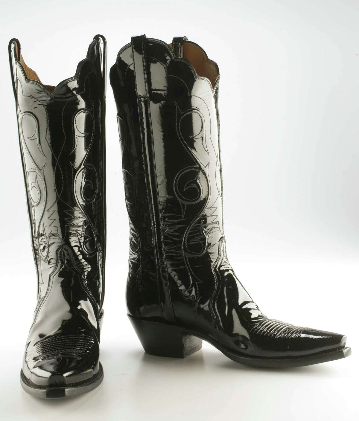 patent leather boots size 10