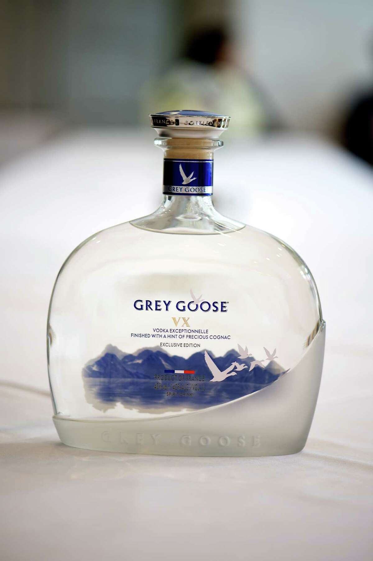 Grey Goose VX is a new vodka blended with cognac.