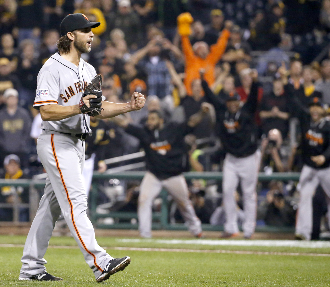 No magic for Bumgarner this time -- ace K's as pinch hitter to end