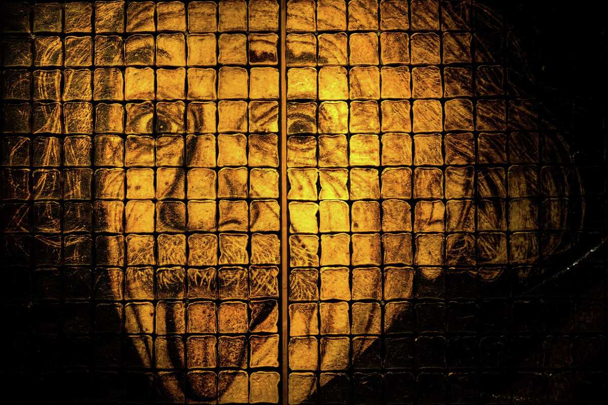 Albert Einstein Toast Art, consisting of 440 pieces of toast, on display during a media preview of "The Science of Ripley?•s Believe It or Not!" exhibit Thursday, October 2, 2014, at the Pacific Science Center in Seattle, Washington. The exhibit opens on Oct. 4, inviting the curious to discover the stories behind the acclaimed trailblazer, Robert Ripley.