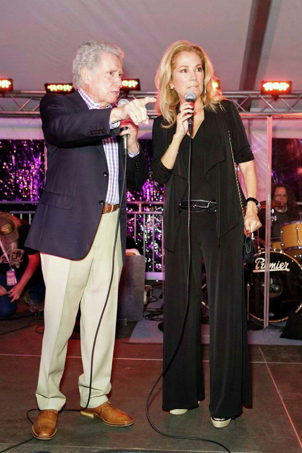 Regis Philbin and Kathie Lee Gifford were together again at the Greenwich Wine & Food Festival at Roger Sherman Baldwin Park last weekend.