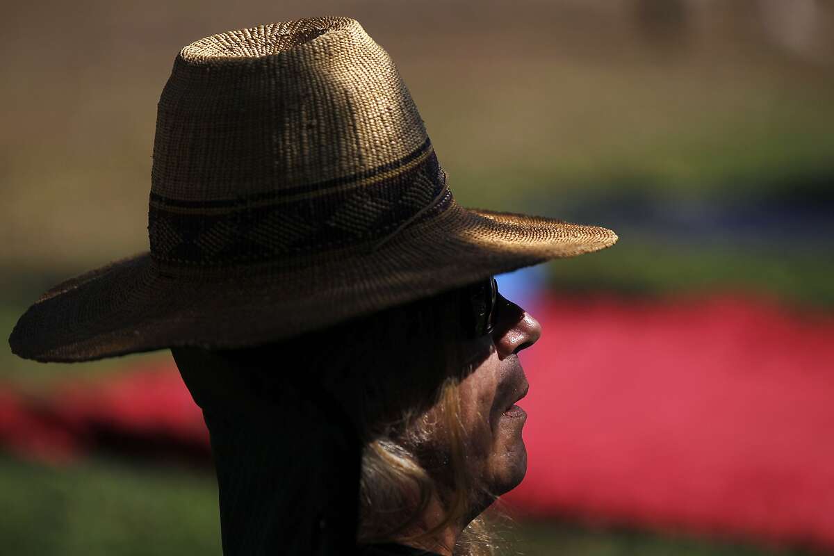 Ron Smith of Hawaii waits for the music to begin near the Banjo stage during the first day of the annual Hardly Strictly Bluegrass festival in Golden Gate Park Oct. 3, 2014 in San Francisco, Calif. The free festival offers three days of music with over 80 artists on six different stages.