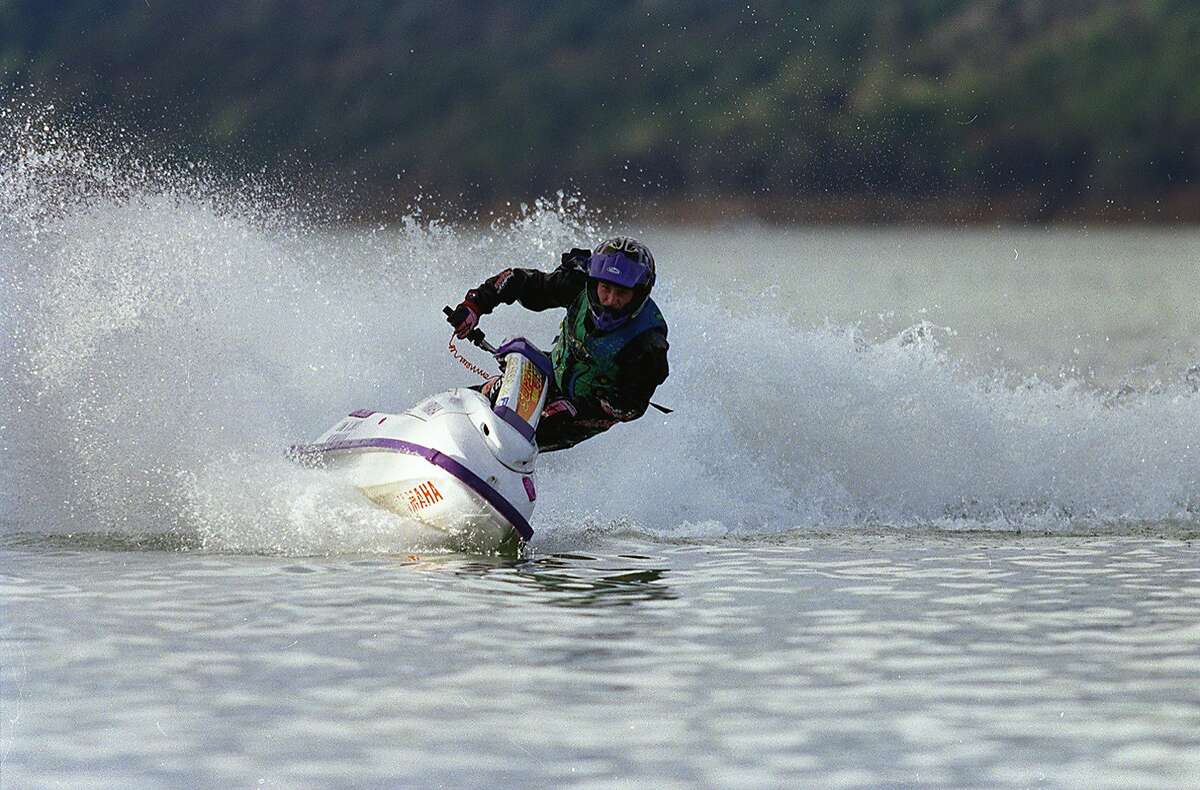 JET SKIS/C/14DEC97/MN/MACOR--Although they comprise only a small portion of boats on the water, jet skis are involved in a big percentage of boating accidents and injuries in California and elsewhere. CHRONICLE PHOTO BY MICHAEL MACOR