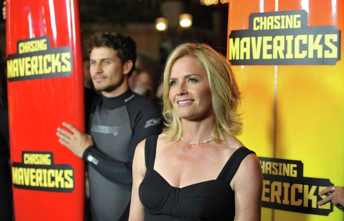 Actress Elisabeth Shue attends the "Chasing Mavericks" Los Angeles Premiere in Los Angeles on Thursday Oct. 18, 2012. (Photo by John Shearer/Invision/AP)