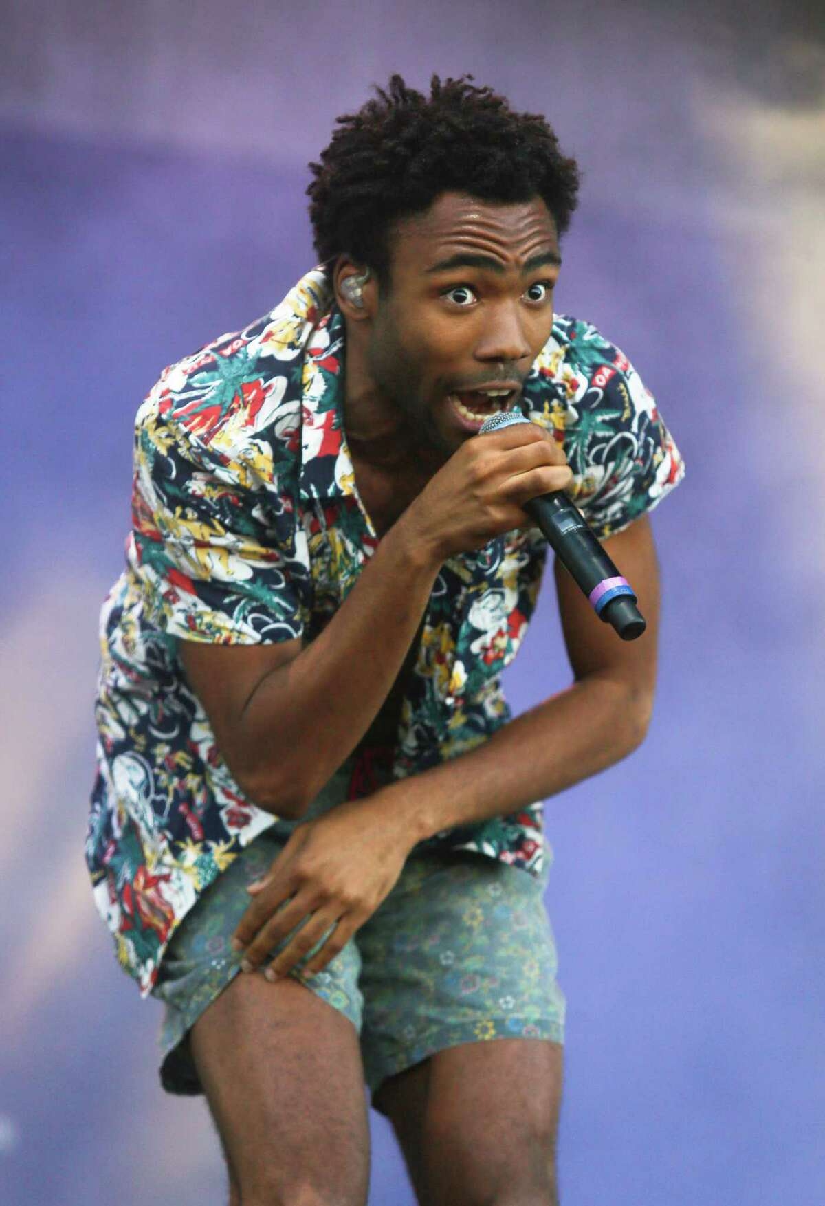 Childish Gambino, aka Donald Glover, performs on the first day of the Austin City Limits Music Festival on Friday, Oct. 3, 2014, in Austin, Texas. (Photo by Jack Plunkett/Invision/AP)