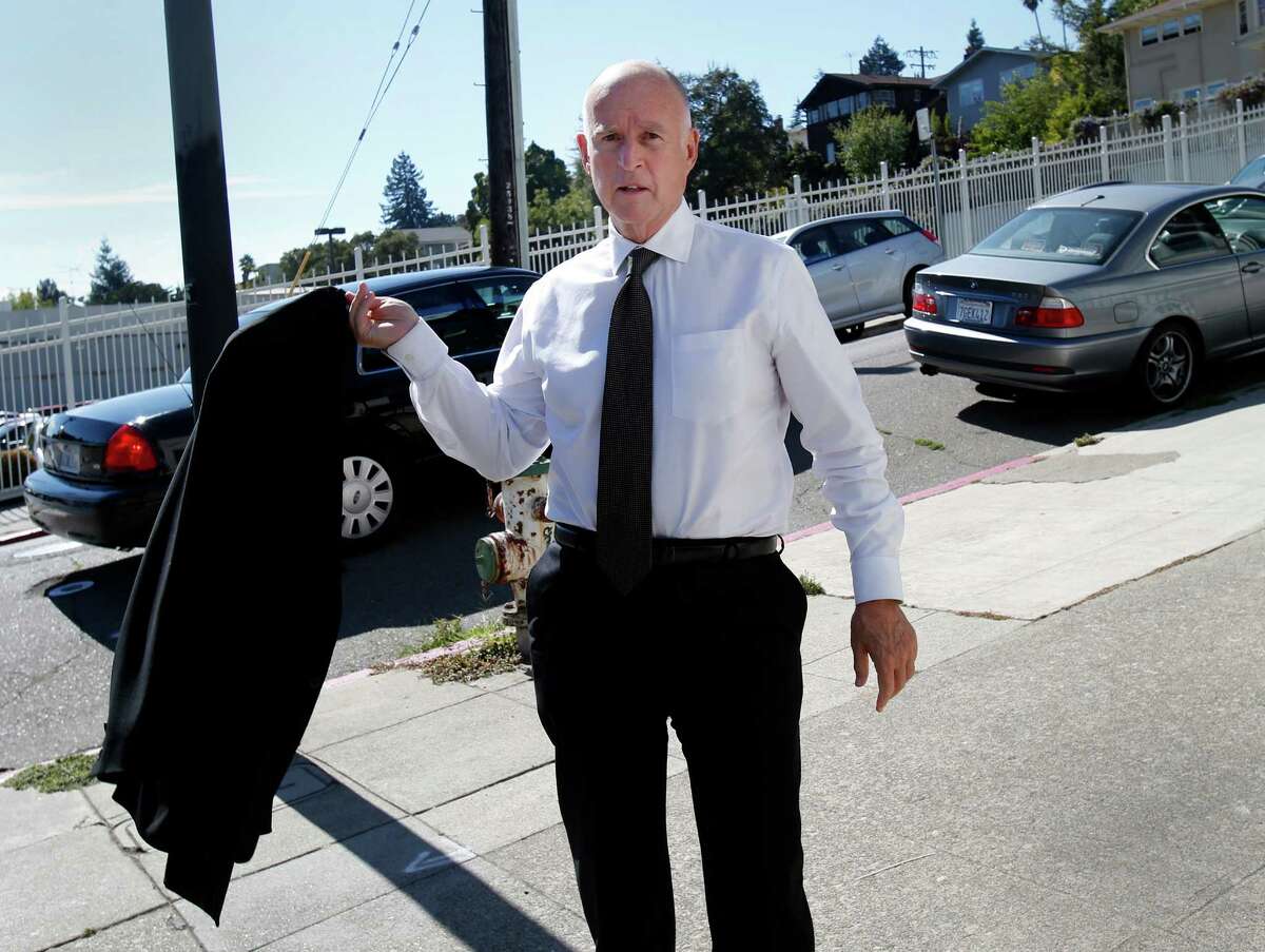 Gov. Jerry Brown in Oakland earlier this month.