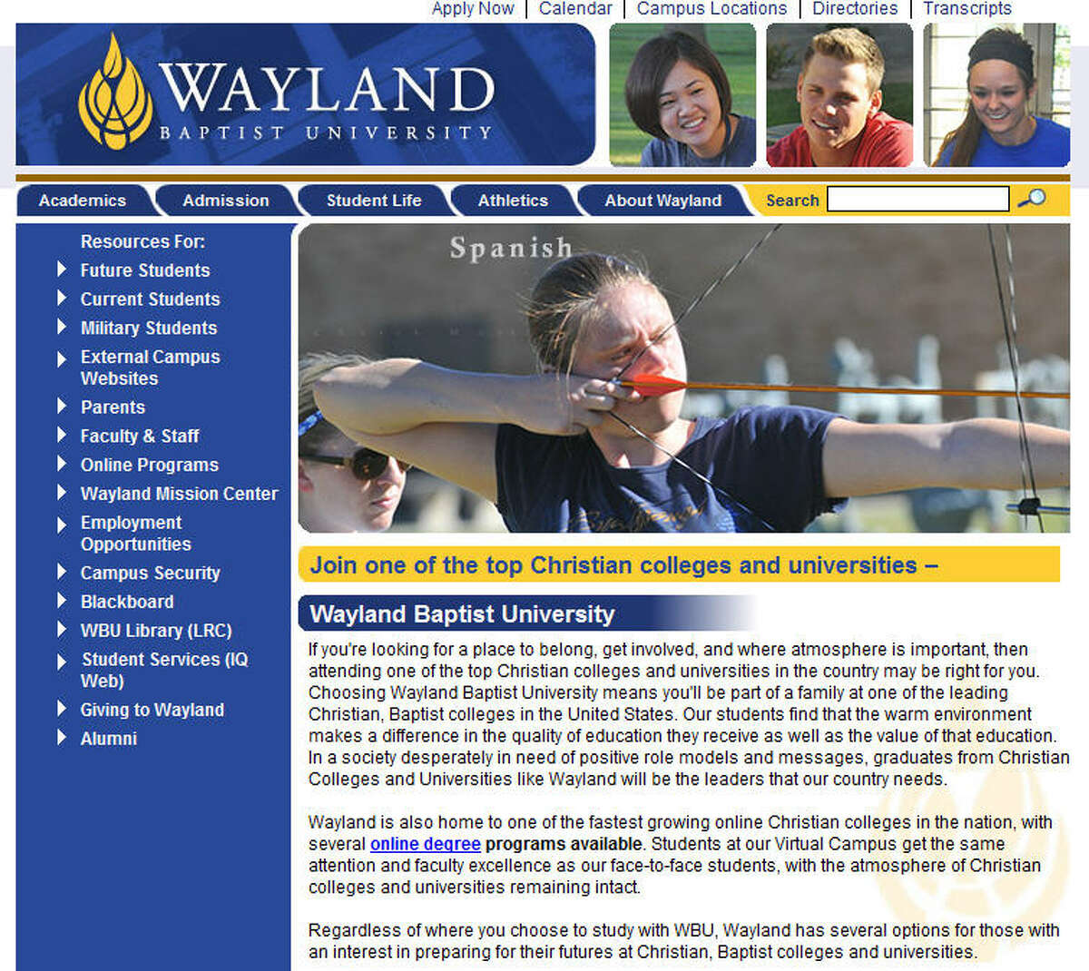 19. Wayland Baptist University 2013 cost: $90,06020-year return of investment: $344,300Graduation rate: 36 percentSource: Pay Scale