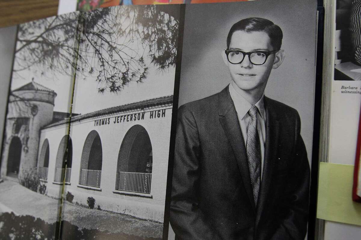 Photo of William E. Moerner as a 12th grader as seen in the 1971 yearbook from Jefferson High School. Moerner was award the 2014 Nobel Prize in chemistry for his work involving single-molecule microscopy. Moerner attended Longfellow Junior High and Jefferson High School. He graduated from Jefferson in 1971.