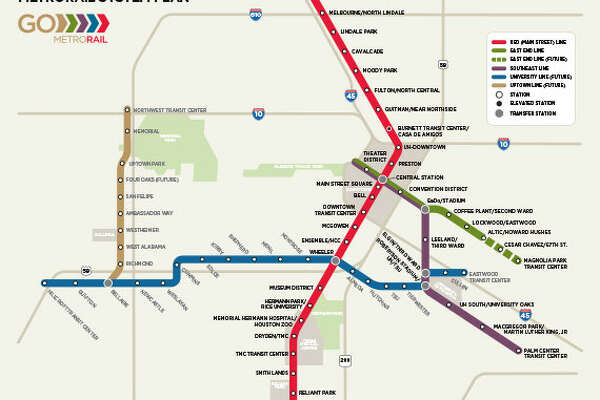 houston metro rail route