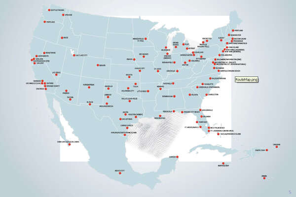 southwest airlines cities map