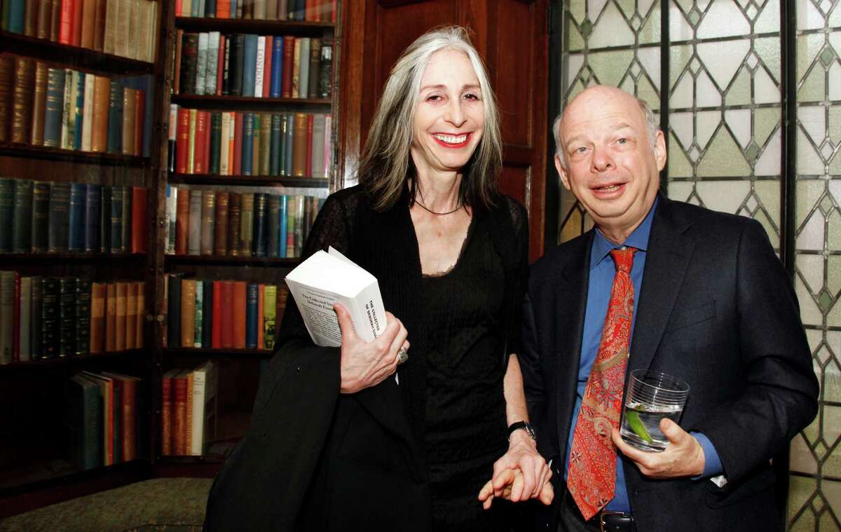 WASHINGTON DC-MAY 7, 2011: Pen/Faulkner Award for Fiction winner Deborah Eisenberg with her longtime companion, actor and playwright Wallace Shawn, at the 2011 Penn/Faulkner Award for Fiction reception and dinner held at the Folger Shakespeare Library in Washington DC in 2011. (Photo by Rebecca D'Angelo/For the Washington Post)