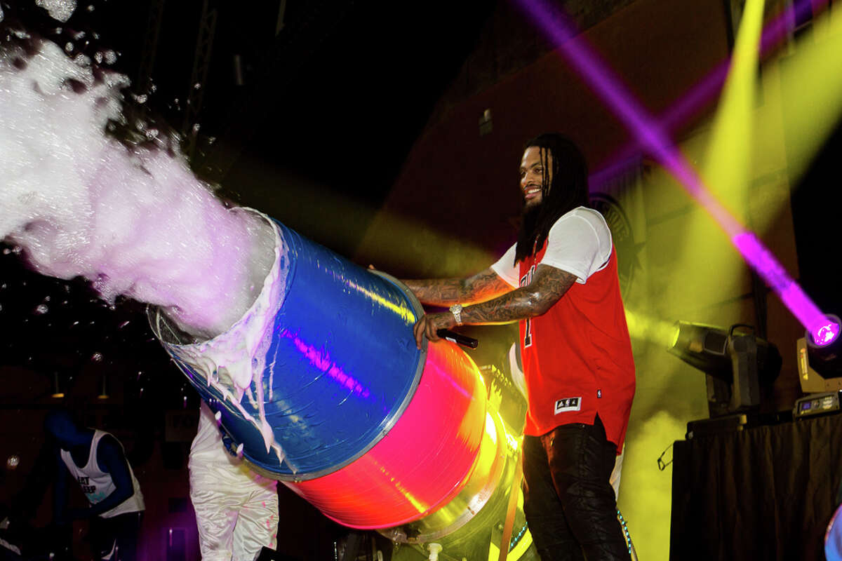Seen Foam N Glow party at the Armory