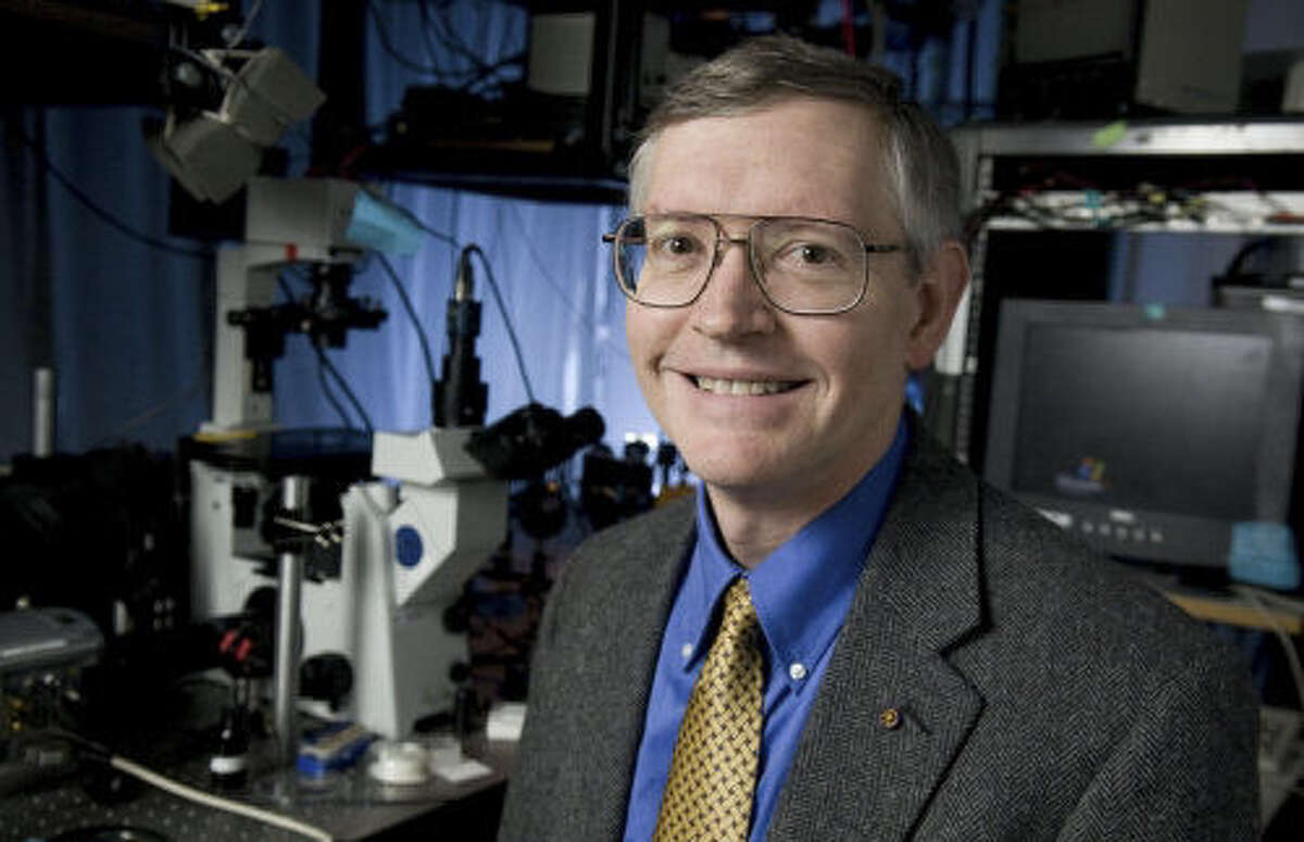 Stanford University's William E. Moerner won the Nobel Prize in chemistry for finding ways to make microscopes more powerful than previously thought possible, allowing scientists to see how diseases develop inside the tiniest cells.