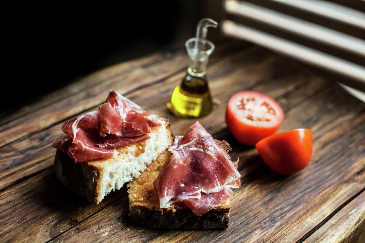 Among BCN Taste & Tradition's starters is Spanish Iberico ham with tomato-rubbed toasted bread.