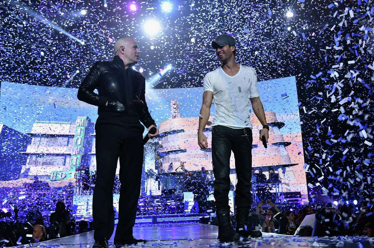 MUSIC Enrique Iglesias and Pitbull: Expect plenty of “Sex and Love” when Enrique Iglesias and Pitbull storm into the Alamodome on Saturday. The Latin music superstars have become bigger than life — and too sexy for their shirts. Pitbull is the go-to guy for hit duets these days and will sing and dance along with giant video images of Jennifer Lopez, Christina Aguilera, Usher and Ke$ha. He’s scored hits with all of them. Of course, he and Iglesias will be in each other’s grill for two numbers onstage, too — a highlight of the co-headlining concerts that begin nightly with Iglesias. 7:30 p.m. Saturday, Alamodome, 100 Montana St. $41.50-$115.14, ticketmaster.com. Opener: J Balvin — Hector Saldana