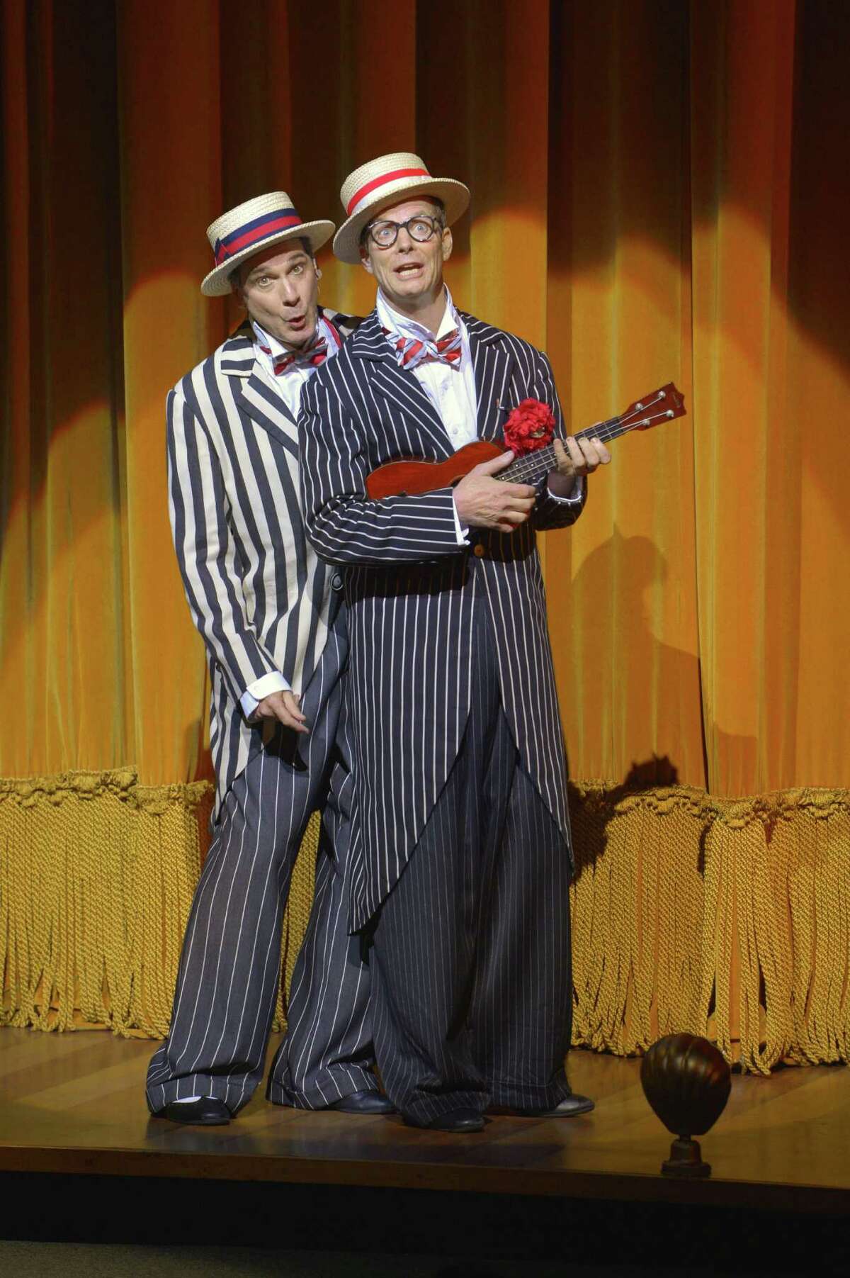 David Shiner (left) and Bill Irwin in "Old Hats" at ACT