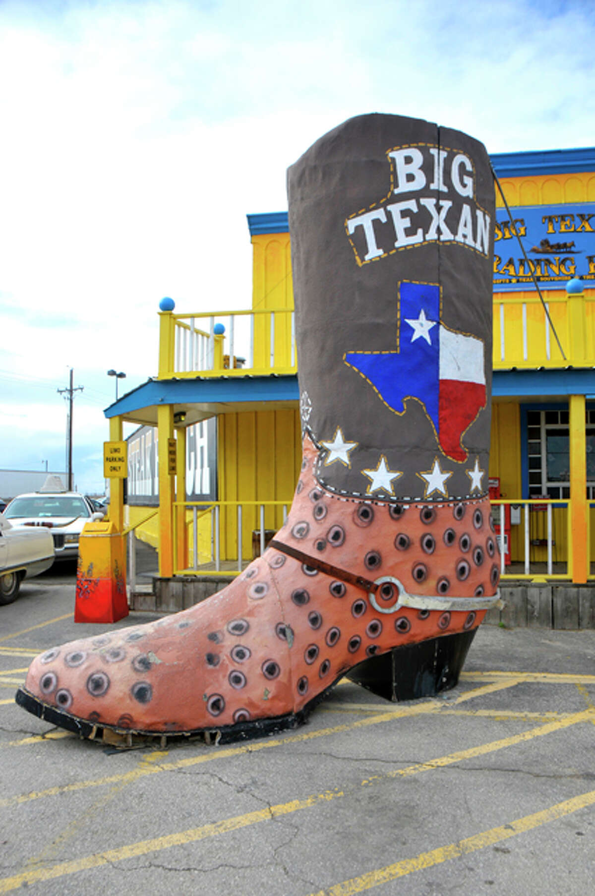 The Big Texan Steak Ranch Amarillo, 7701 Interstate 40 Access Road Downing a 72-ounce steak, priced at $72, will make you a winner. The reward? The pricey piece of meat will be free to anyone who can finish it in one seating.
