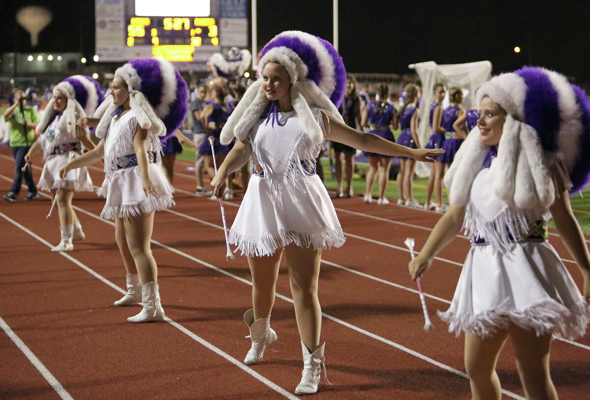 INDIANETTES: PN-G's Indianettes don purple and white Indian headdresses that they decorate each year. The school's drill team performs during halftime during football games and at other events throughout the school year. Photo: Provided by Matt Billiot