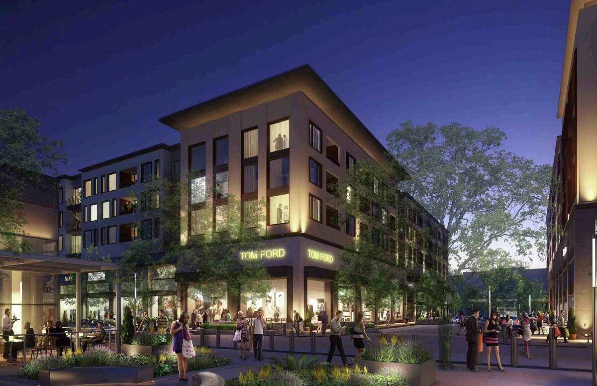 Rendering shows the River Oaks District. A number of luxury brands have signed agreements to operate stores in the complex.