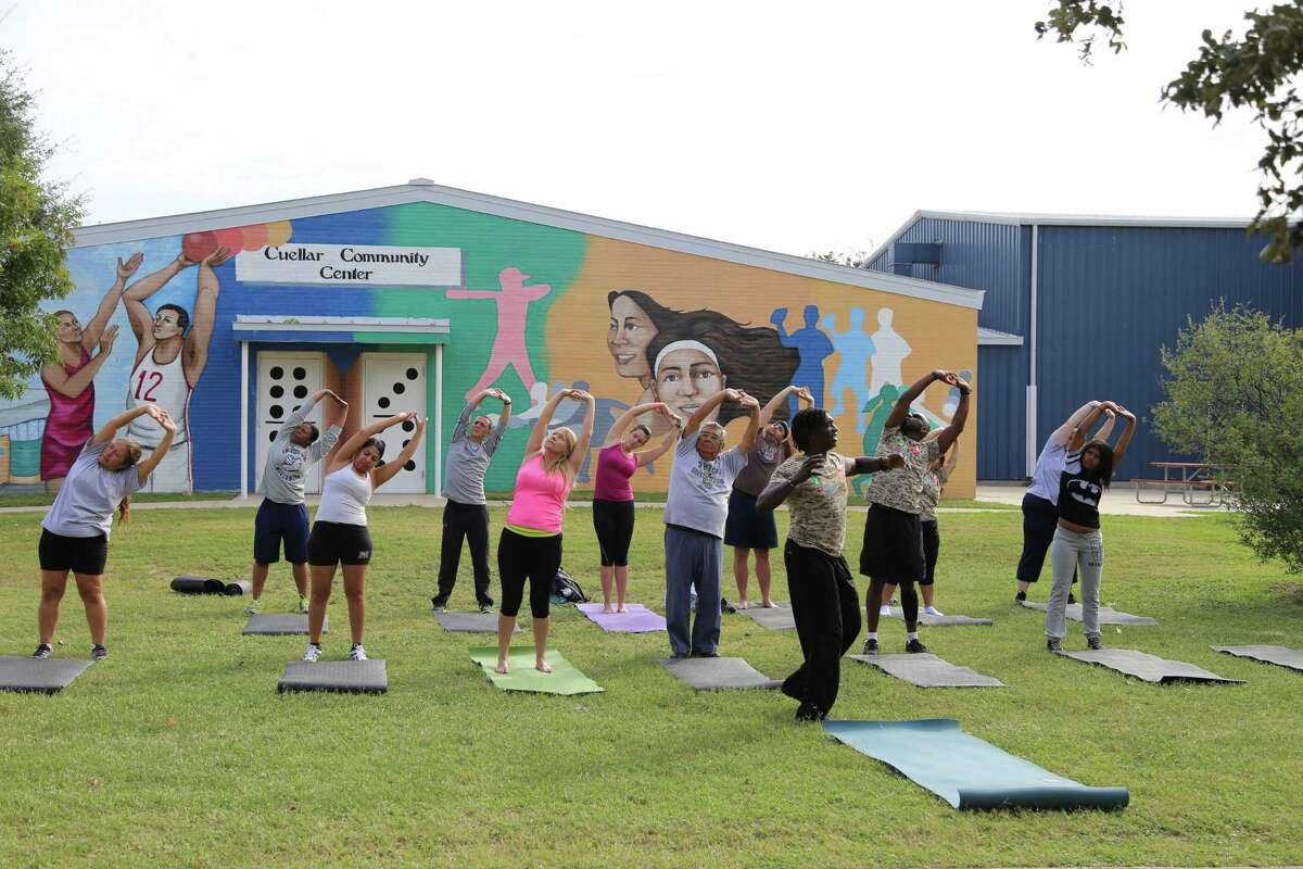 Yoga classes leave the studio