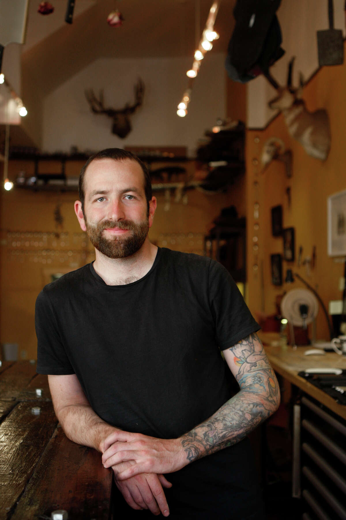 Galen Garretson worked at Quince before opening his boutique knife shop, Town Cutler on Nob Hill.