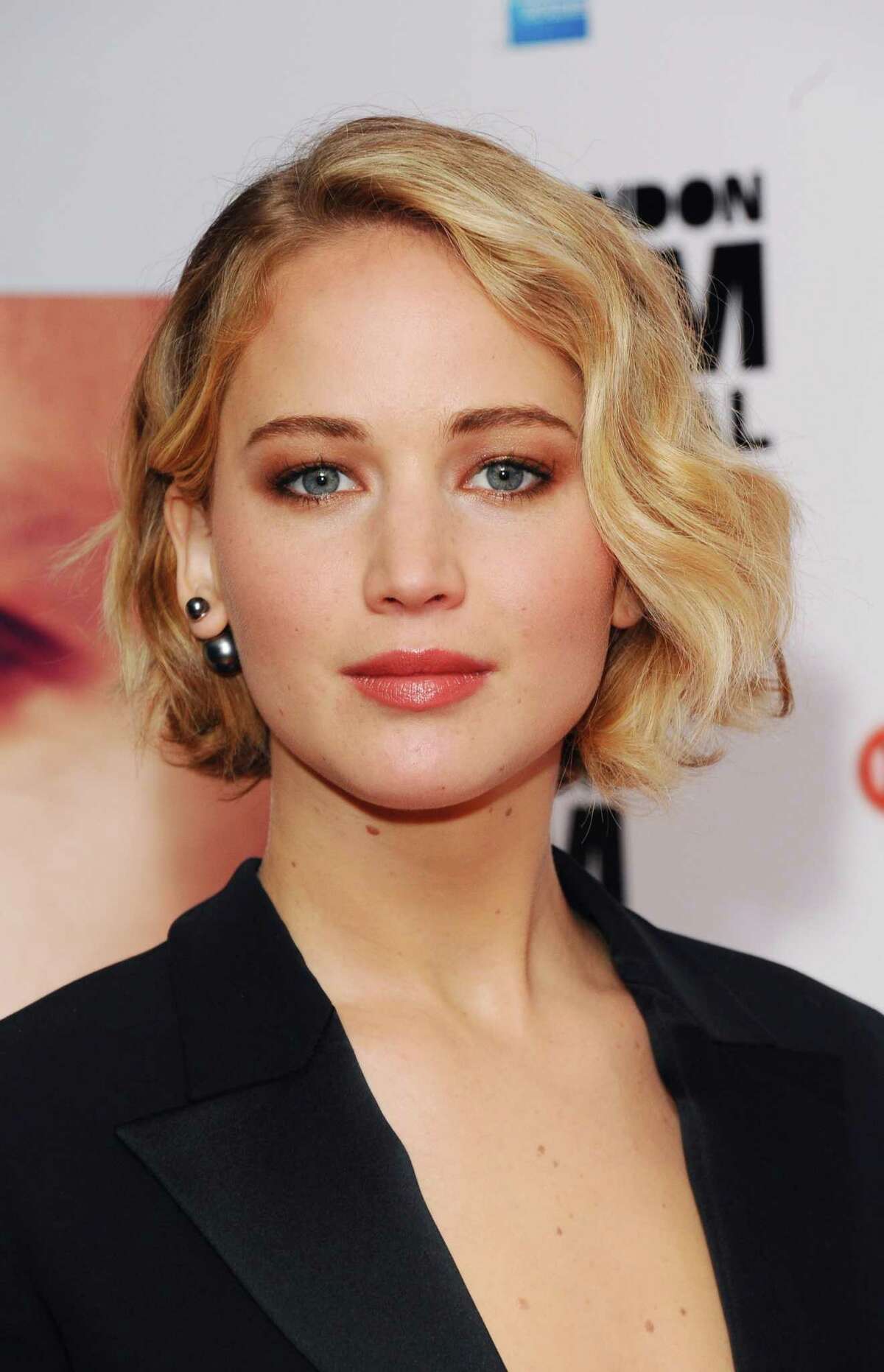 Jennifer Lawrence attends the premiere for "Serena" during the 58th BFI London Film Festival at Vue West End on October 13, 2014 in London, England.