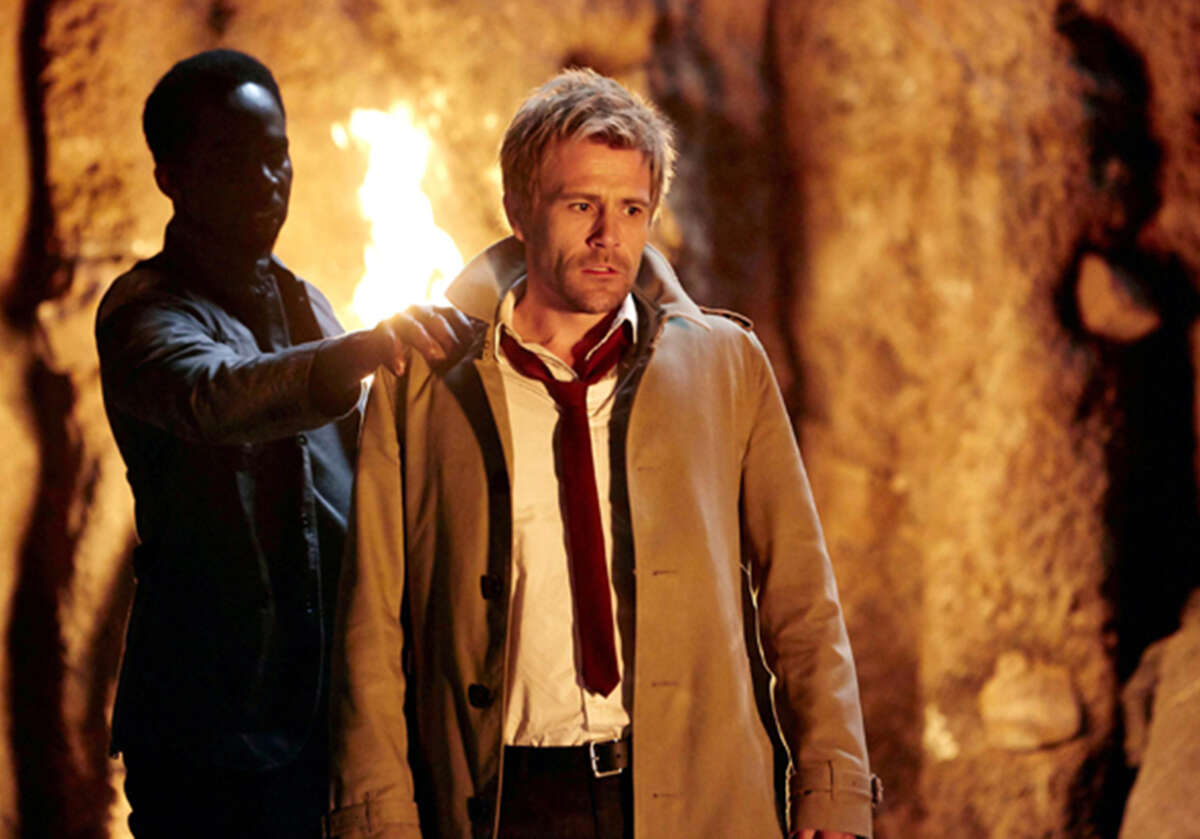 An otherworldly visitor has words with Constantine (Matt Ryan) in the show’s premiere.