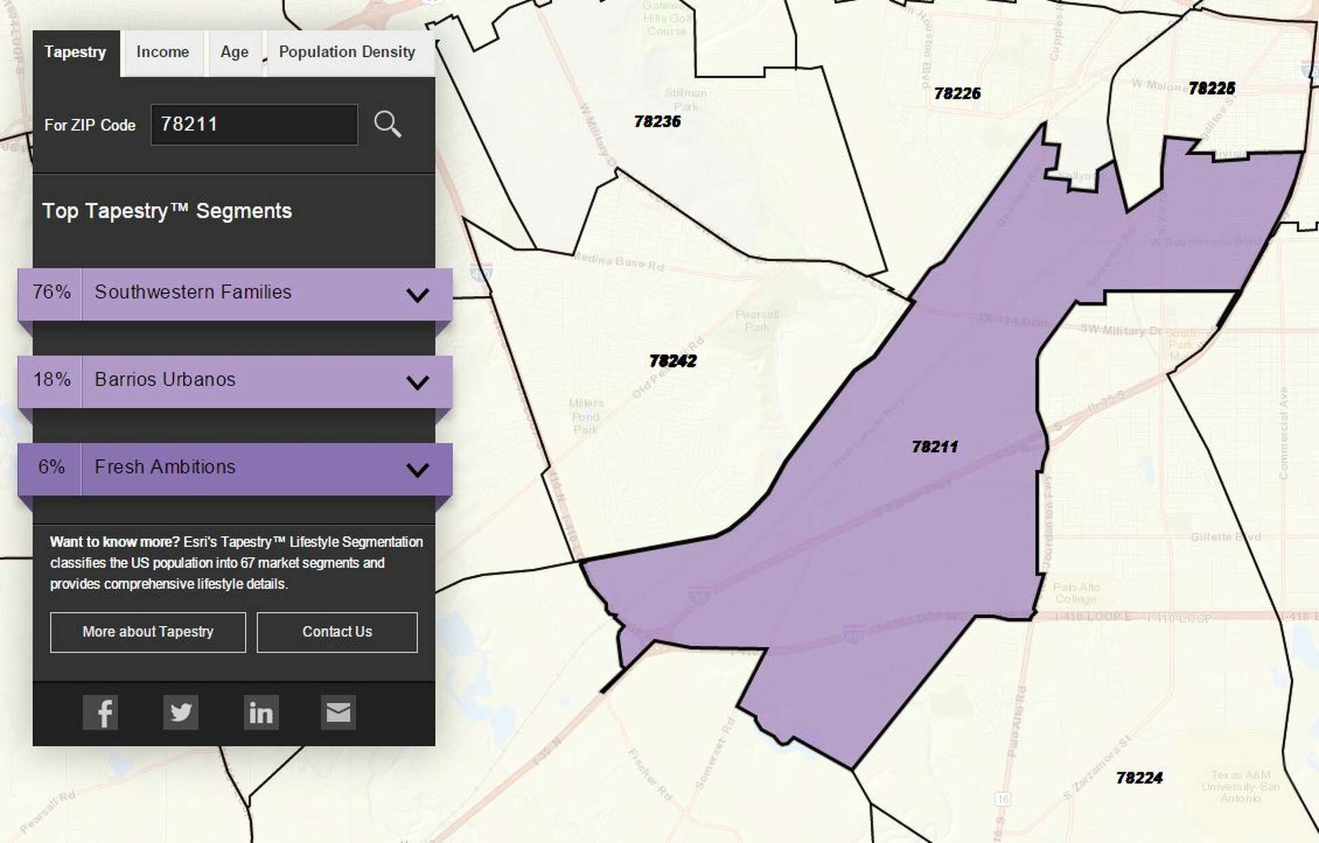 Zip Code Map Of San Antonio Campus Map