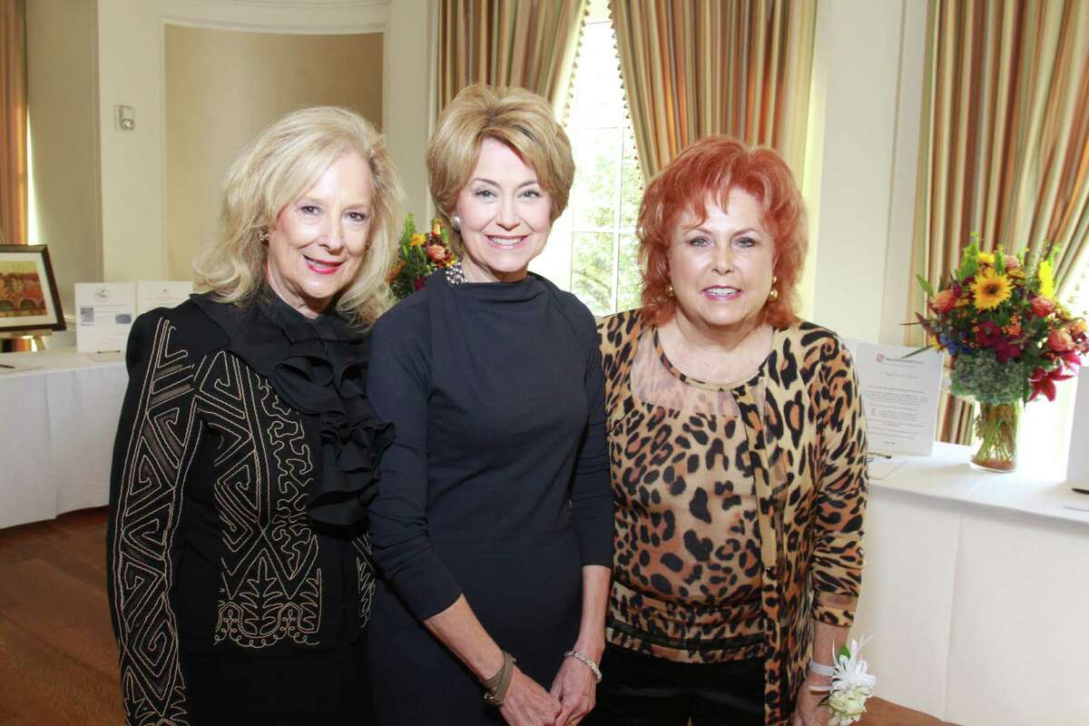Mary Ann McKeithan, Jane Pauley and Maryann Hoffer at the Women's Health Summit benefiting the Huffington Center on Aging at Baylor College of Medicine at the River Oaks Country Club. Mary Ann McKeithan, from left, Jane Pauley and Maryann Hoffer. Mary Ann and Maryann are co-chairs. (For the Chronicle/Gary Fountain, October 22, 2014)